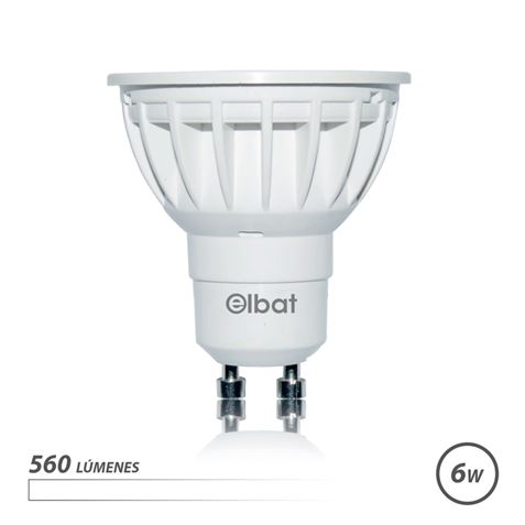 Ampoule LED Elbat GU10 6W 560LM Lumière Blanche - Économie d'énergie - Longue durée de vie - Installation facile - Couleur blanche