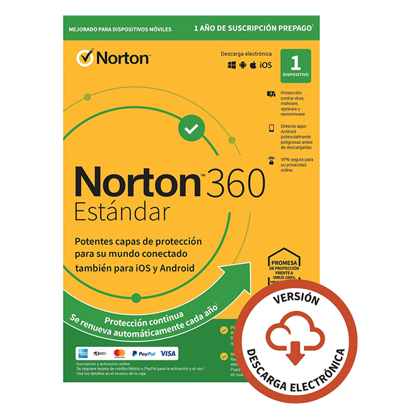Antivirus Norton 360 Standard 10 Go - 1 utilisateur - 1 appareil - 1 an