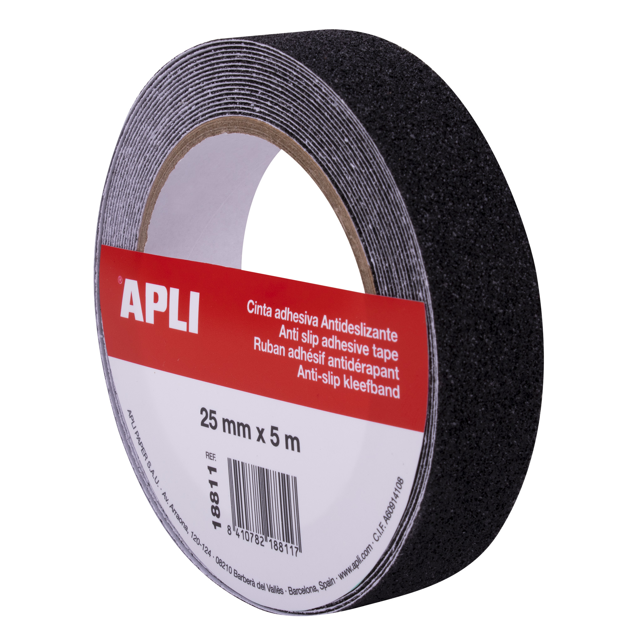 ✓ Apli Anti-Slip Tape 25mm x 5m - Résistant à l'eau et à l'usure - Facile à  couper et à appliquer - Noir co en stock - 123CONSOMMABLES