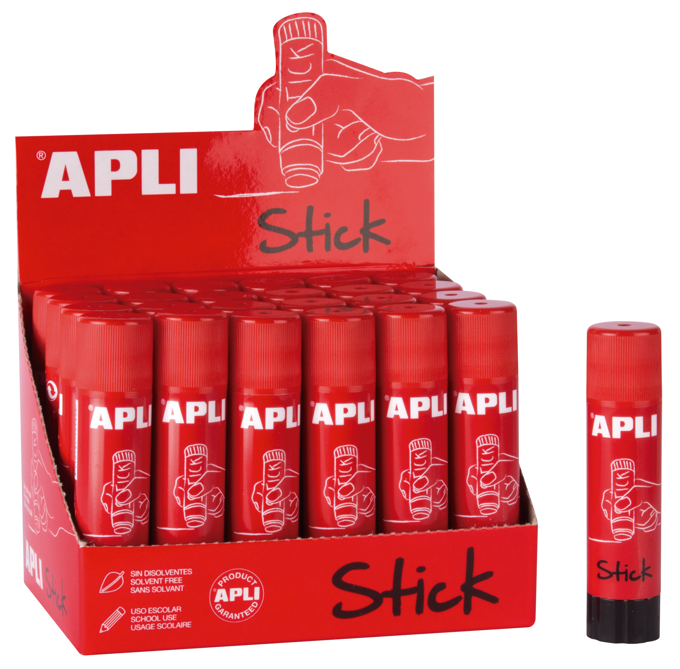 Apli Barre de Colle Adhésive 10g - Application Facile - Séchage Rapide - Transparent