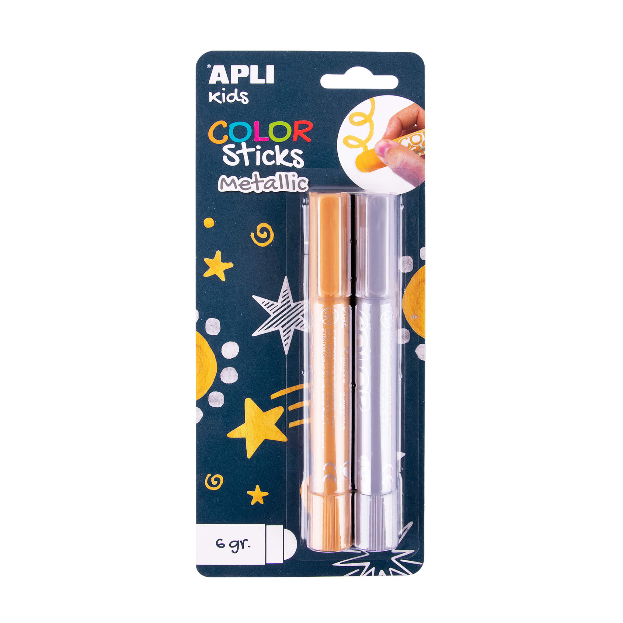 Apli Lot de 2 gouaches solides