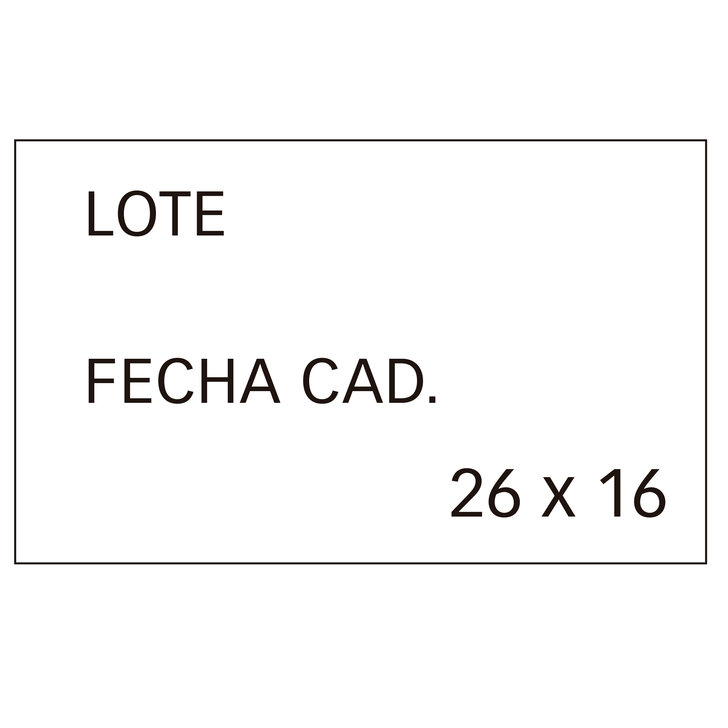 Apli Etiquettes Blanches Amovibles 26x16mm pour Etiqueteuses de Prix 2 Lignes - Pack de 6 Rouleaux - Préimprimées avec "Lot" et "Cad Date" - Compatibles avec les Modèles 101419 et 102365