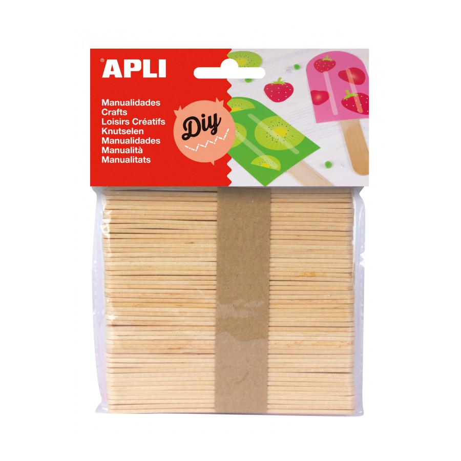 Apli Lot de 50 Bâtons de Polo Bois