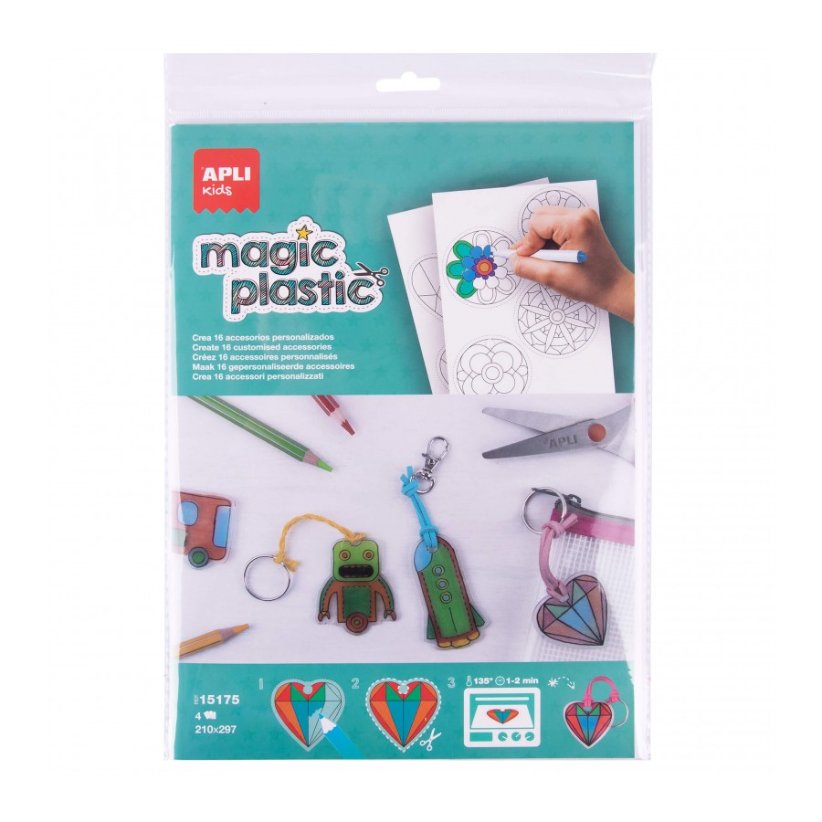  Apli Magic Plastic, 4 Feuilles, Plastique Dur