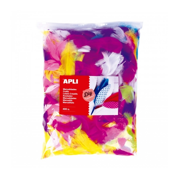 Apli Pack de 400 Stylos Collage Format MAXI - Idéal pour les écoles et les ateliers - Stimule l'imagination et la créativité des enfants - Couleur Jaune