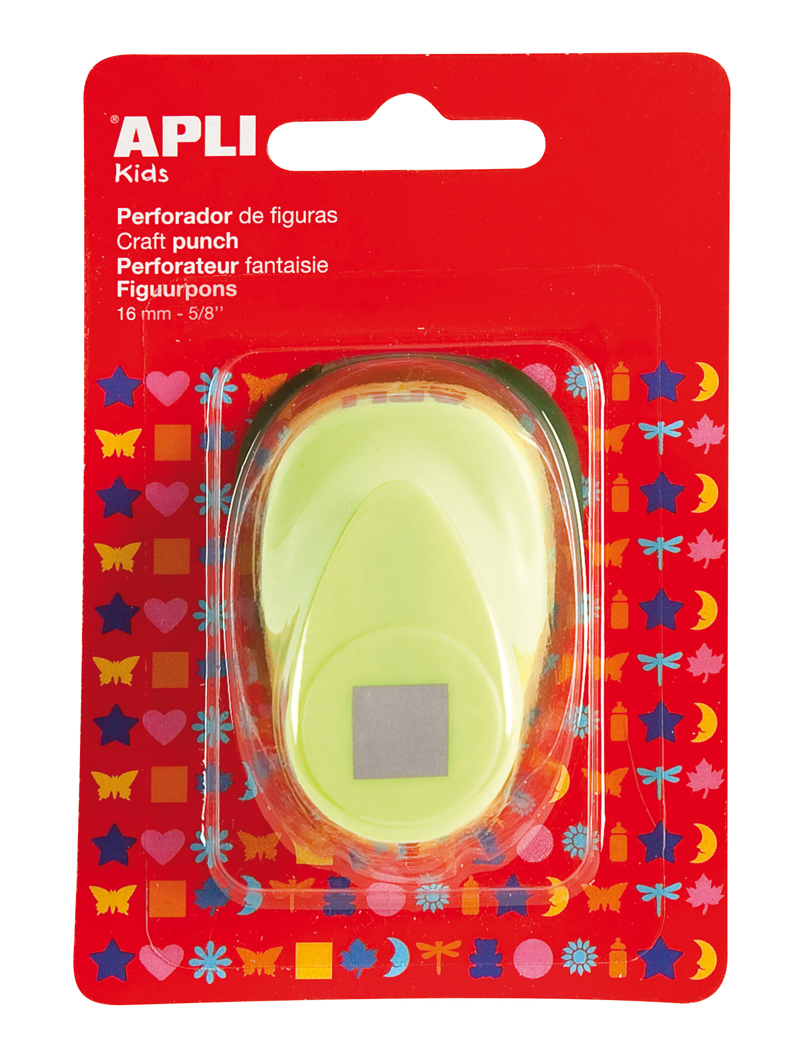 Apli Perfo Carrée - 16mm - Haute qualité - Papier, Carton - Dépôt Papier - Déco - Artisanat - Argent