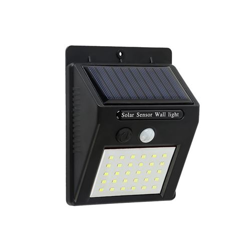 Applique Solaire Led Elbat - 30LM - Lumière Froide 6500K - Détecteur de Mouvement - Batterie 1200mAh