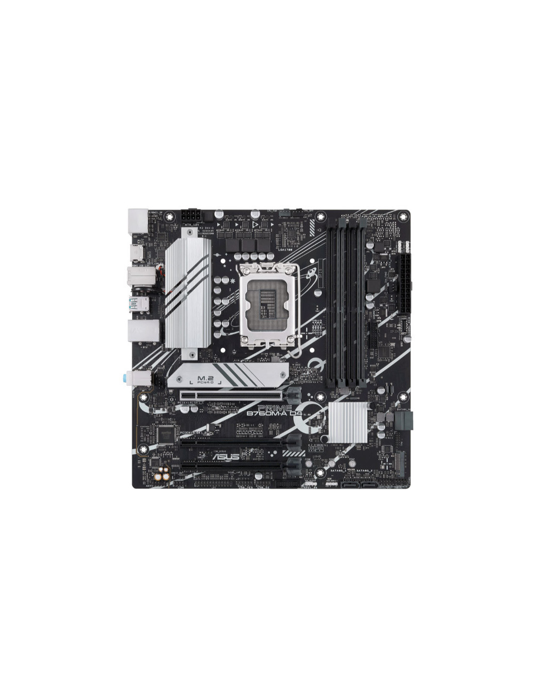 Asus Prime B760M-A CSM Carte mère Intel LGA1700 4x DDR5 - HDMI, M.2, PCIe4.0, 4x Sata III, USB 3.2, MicroATX