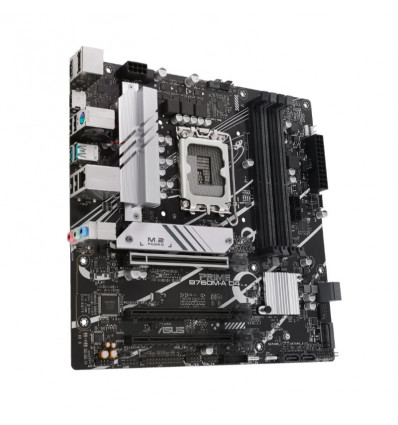 Asus Prime B760M-A D4 CSM Carte mère Intel LGA1700 4x DDR4 - HDMI, M.2, PCIe3.0, 4x Sata III, USB 3.2, MicroATX