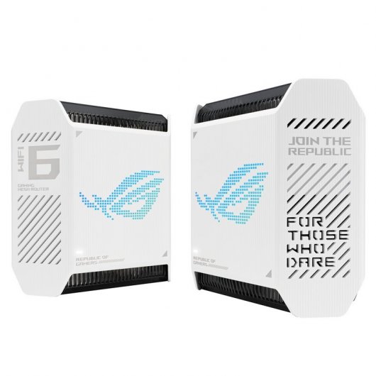 Asus ROG Rapture GT6 Pack 2 Routeurs Wifi Mesh AX10000 Tri-Band MU-MIMO - Couleur Blanc
