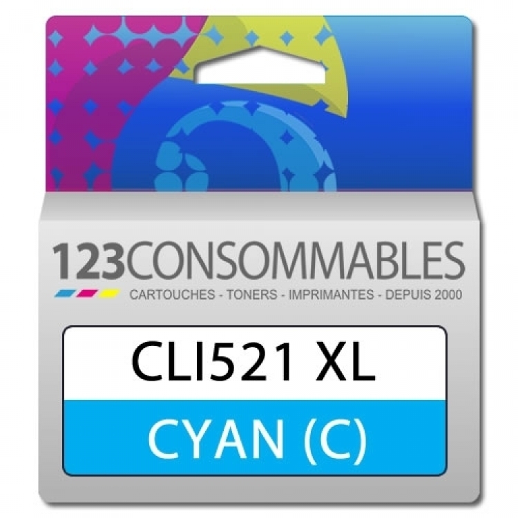Cartouche compatible CANON CLI-521 cyan