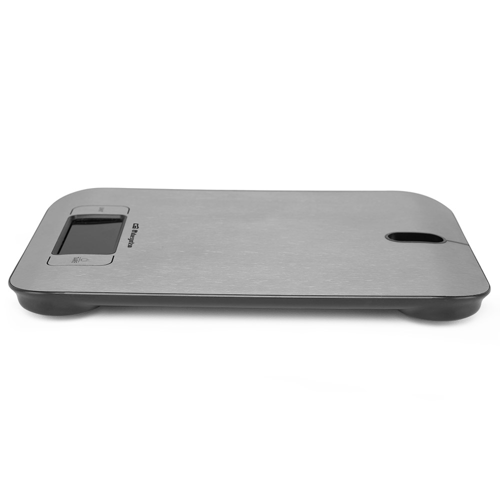 Balance de cuisine électronique Orbegozo PC 1017 - Précision et contrôle dans vos recettes - Capacité 5 kg - Écran LCD rétroéclairé - Fonction Tare - Design élégant en acier inoxydable
