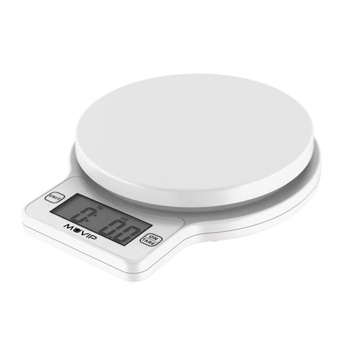 Balance de cuisine numérique Muvip Round Kitchen - Capteur de haute précision - Arrêt automatique - Max. 5 kg
