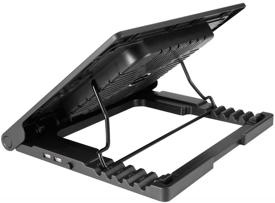 Base de refroidissement Tacens Abacus pour ordinateur portable jusqu'à 17" USB - 1 ventilateur 180 mm - Inclinaison réglable - 2 ports USB