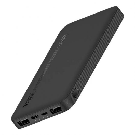 Batterie Externe/Power Bank Xiaomi Redmi 10000 mAh - 2x USB-A, 1x USB-C, 1x Micro USB - Couleur Noir