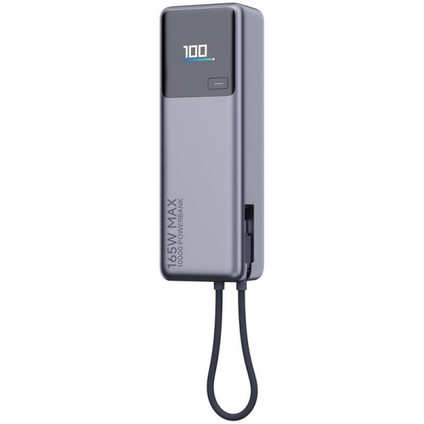 Batterie externe Xiaomi 165 W 10 000 mAh avec câble intégré (1 port USB-C et 1 câble USB-C) - Puissance combinée jusqu'à 165 W