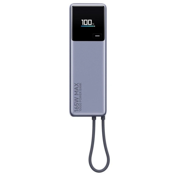 Batterie externe Xiaomi 165 W 10 000 mAh avec câble intégré (1 port USB-C et 1 câble USB-C) - Puissance combinée jusqu'à 165 W