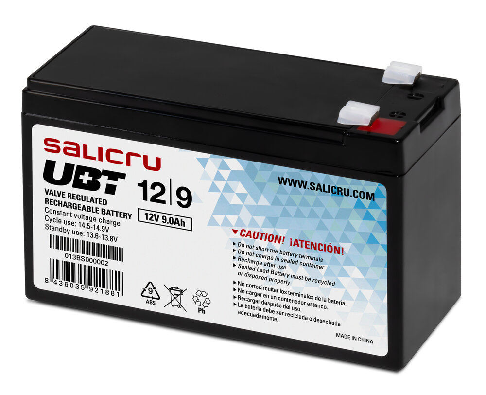 Batterie Salicru UBT 12/9 pour UPS/UPS 9aH 12v