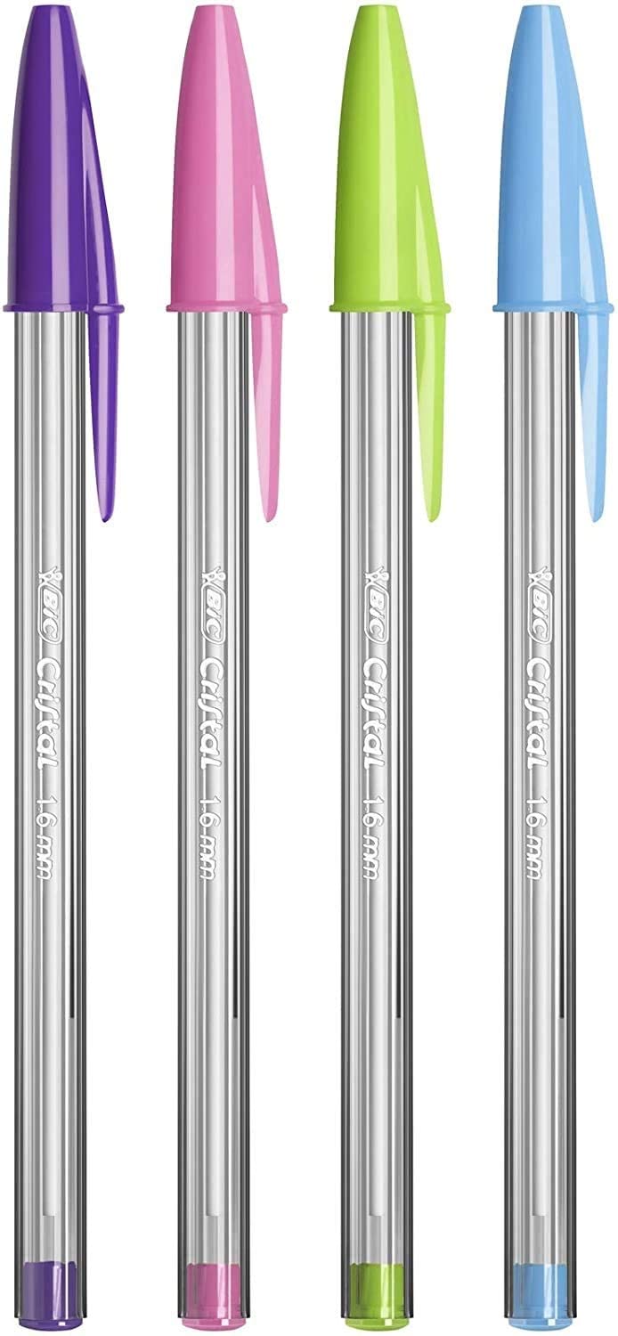 Bic Cristal Fun Pack de 4 Stylos Bille