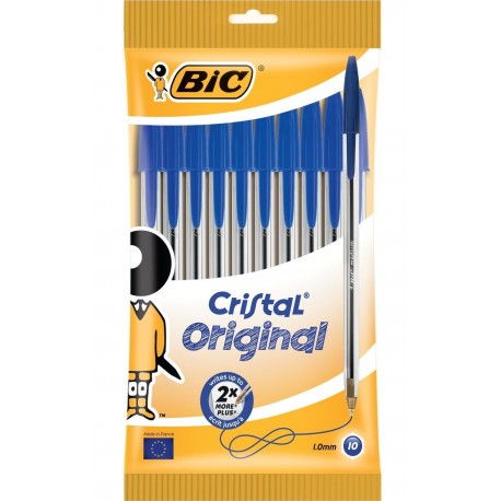 Bic Cristal Pack de 10 Stylos Bille