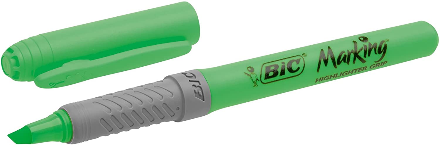 LOT de 12 Bic marqueur Grip Fluo