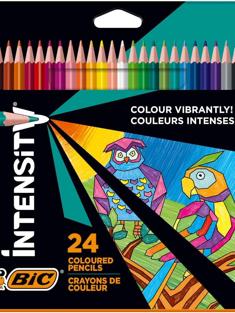 Bic Intensity Color Up 24 Crayons Triangulaires