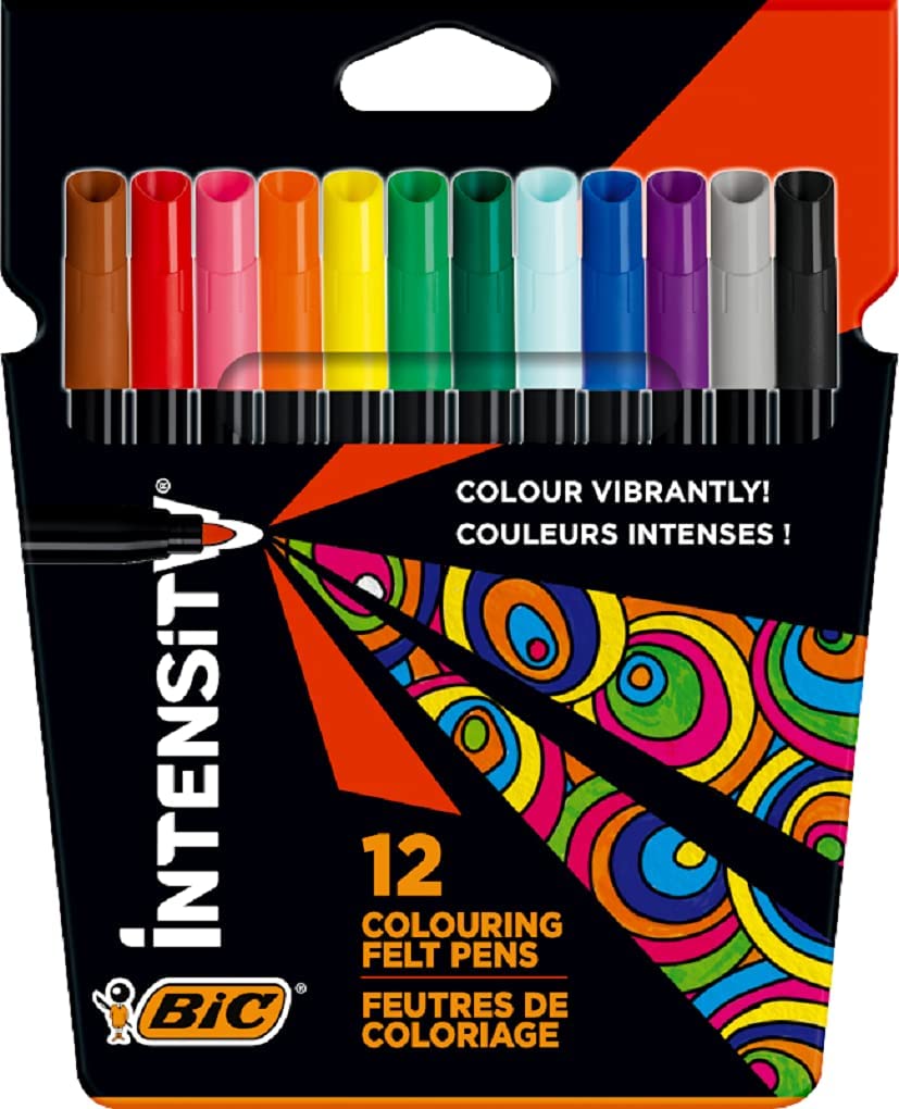 ✓ Lot de 12 feutres Bic Intensity couleur Plusieurs couleurs en stock -  123CONSOMMABLES