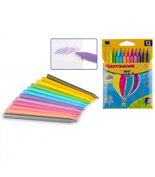 Bic Kids Plastidecor 12 Crayons Cire