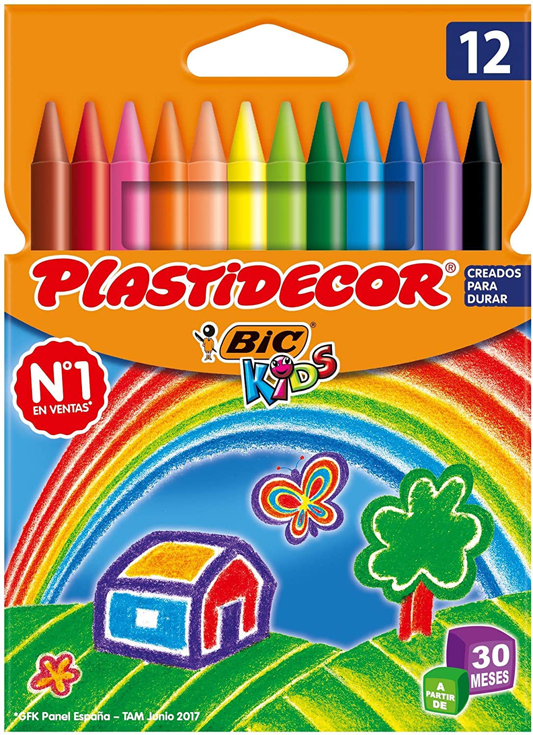Paquet de 12 crayons de couleur Plastidecor – Vert Jaune