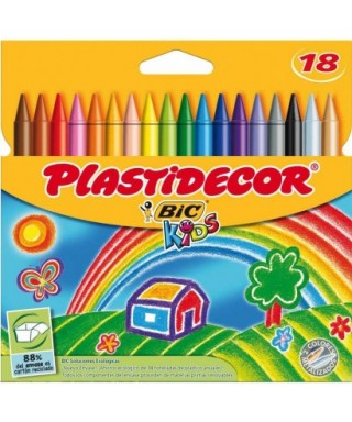 Bic Kids Plastidecor 18 Crayons Cire