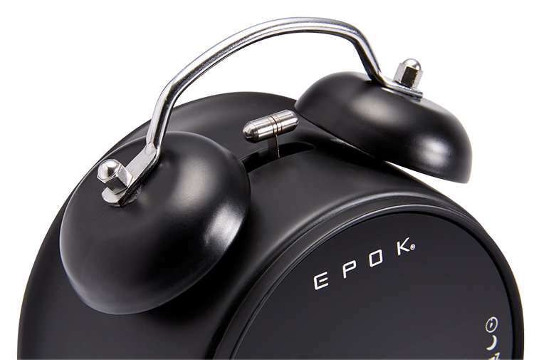 Bigben Epok Radio Réveil Rétro - Radio FM avec Écran LED - Réveil Radio ou Buzzer - Fonctions Sieste et Snooze - Couleur Noir