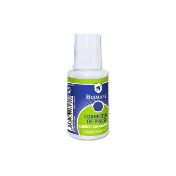 Bismark Correcteur Liquide 16ml - Séchage Rapide - Pinceau Applicateur - Taille Compacte