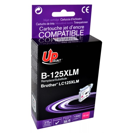 Cartouche encre UPrint compatible BROTHER LC125XL magenta