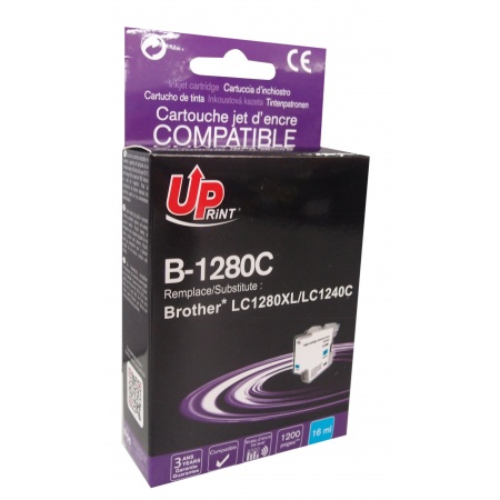 Cartouche encre UPrint compatible BROTHER LC-1280/LC-1240 cyan