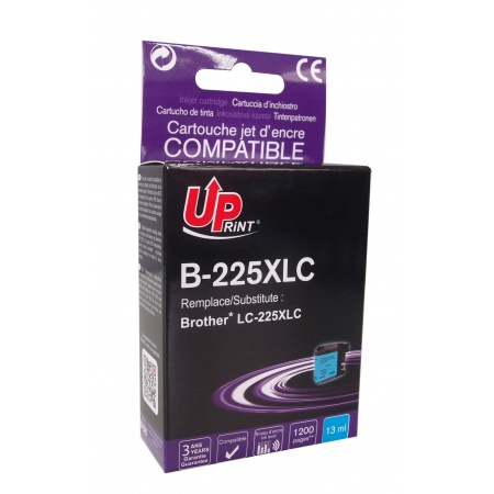 Cartouche encre UPrint compatible BROTHER LC225XLC cyan