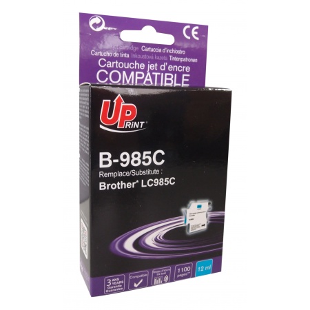 Cartouche PREMIUM compatible BROTHER LC-985 cyan