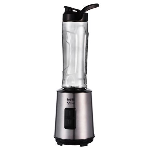 Blender en verre Muvip 300W 600ml - 2 vitesses - Corps et lames en acier inoxydable - Verrouillage de sécurité - Lumière LED