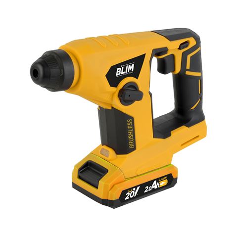 Blim Perceuse Marteau 20V 1,5 Joules (Sans Batterie ni Chargeur) - Lumière LED - Couleur Jaune