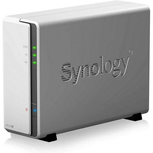 Serveur de Stockage NAS centralisé Synology DiskStation DS120j - Capacité pour 1 unité de stockage - Prend en charge un disque dur SATA 3,5" - 1x RJ-45, 2x USB 2.0