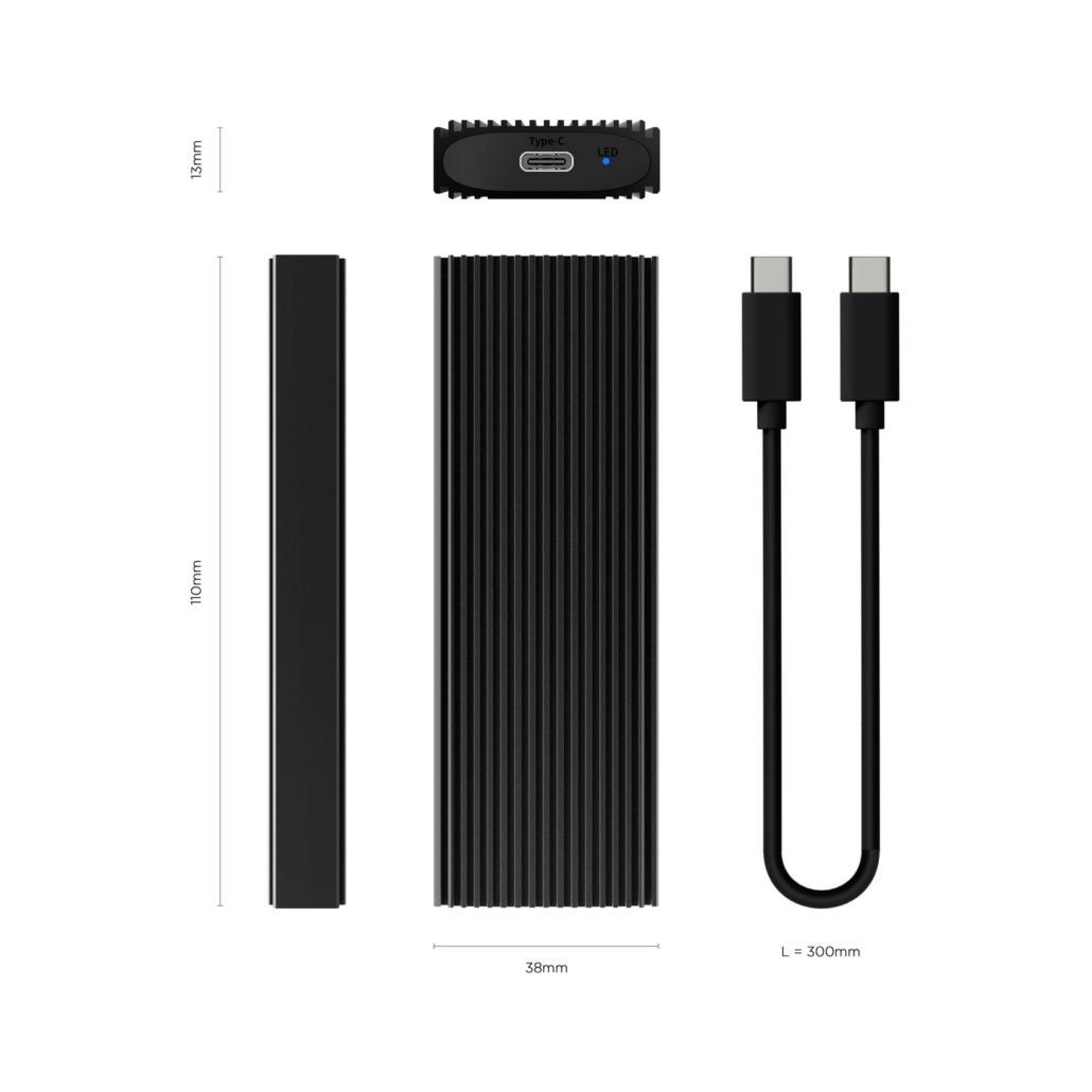 Boîtier externe Aisens M.2 NVMe USB3.2 Gen2