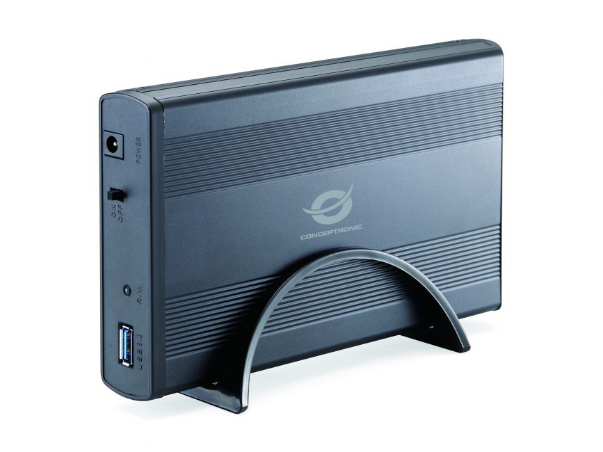 Boîtier Externe Conceptronic pour Disques Durs Sata 3.5" - USB 3.0 - 4.8Gbps - Noir