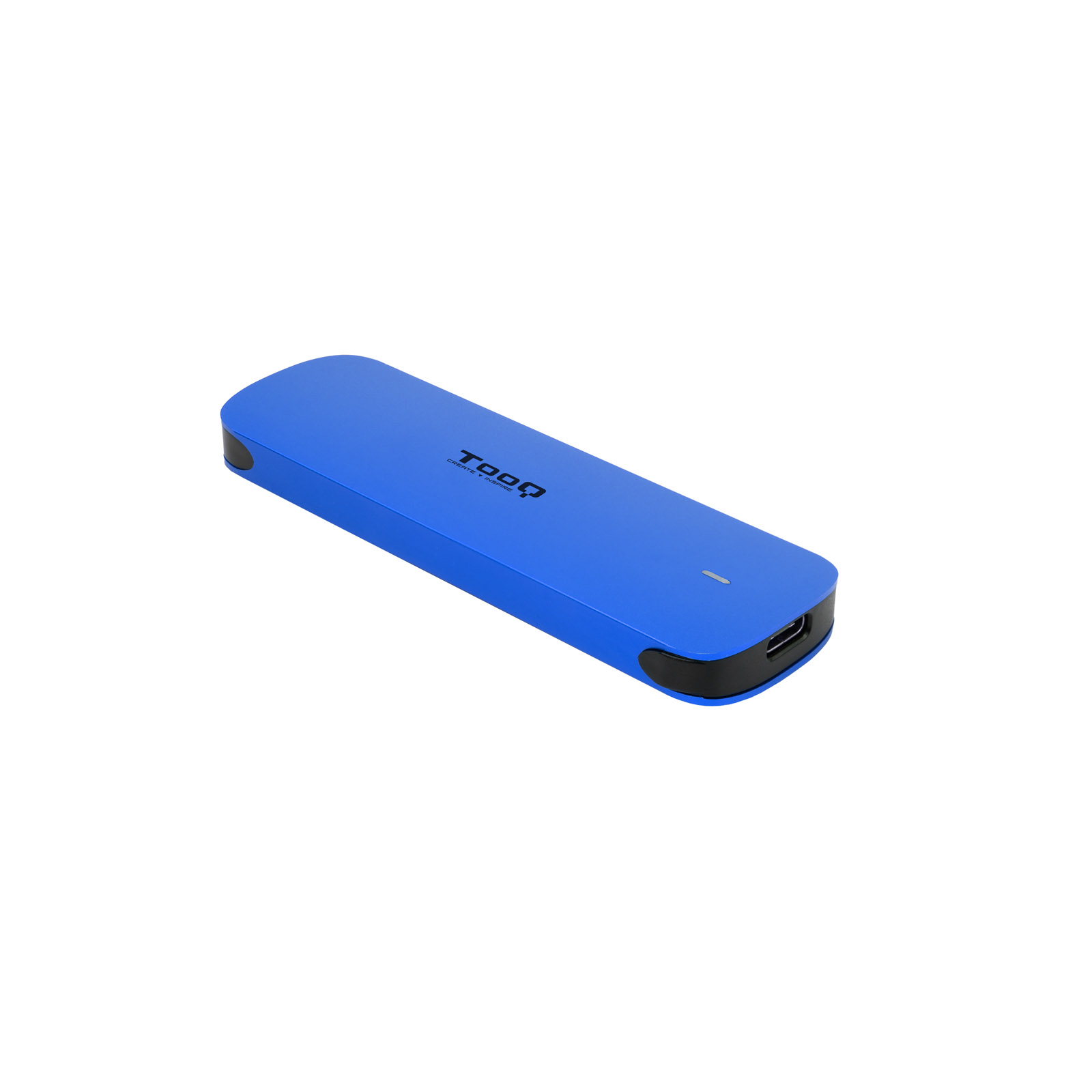 Boîtier externe en aluminium Tooq M.2 NVME USB3.1 Gen2 - Couleur bleue