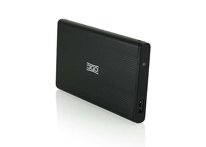 Boîtier externe SATA-USB HD 2,5" 3Go - Couleur noire