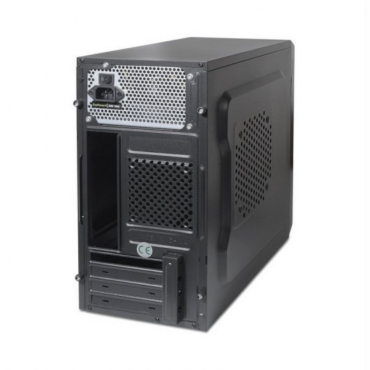 Boitier Mini Tour Tooq Micro ATX - Alimentation 500W - 4x HDD3,5 + 1x SDD2,5 + 1x HDD5.25 - 2x USB 3.0, SD et Micro SD - Couleur Noir