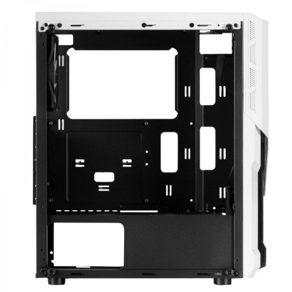 Boîtier PC Mars Gaming MC-X2 - Façade en acier FRGB - Fenêtre latérale complète - Support 4 ventilateurs - Espace pour composants hautes performances - Couleur blanche