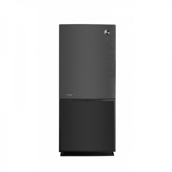 Boîtier Semi-Tour Tacens IMPERATOR II - Façade en Aluminium - Ventilateur Ultra Silencieux - Support Refroidissement Liquide - Gestion Efficace du Câblage - Couleur Noir