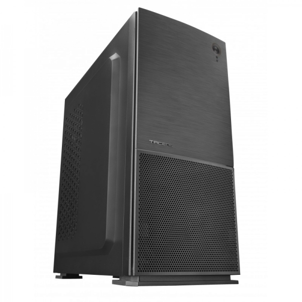 Boîtier Semi-Tour Tacens IMPERATOR II - Façade en Aluminium - Ventilateur Ultra Silencieux - Support Refroidissement Liquide - Gestion Efficace du Câblage - Couleur Noir