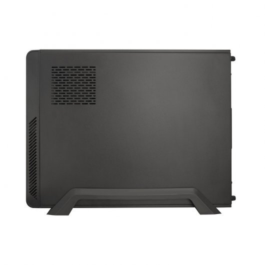 Boitier Tooq Micro ATX, Mini ITX Slim - Alimentation 500W - 1x HDD3,5 + 1x SDD2,5 + 1x HDD5.25 - 2x USB 3.0, SD et Micro SD - Couleur Noir