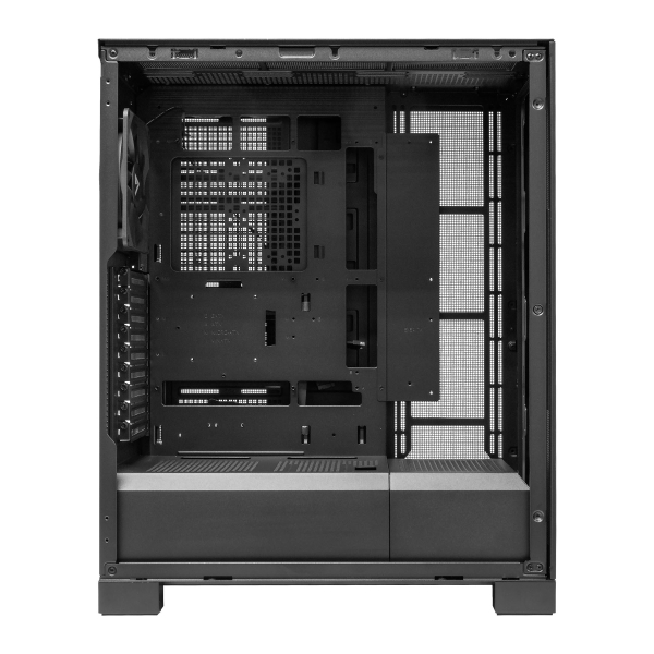 Boîtier tour pour station de travail Abysm AI Pro 100 EATX, ATX, Micro ATX, ITX - Panneaux métalliques - 3,5" et 2,5" - USB-A, USB-C et Audio - 1 ventilateur installé - Supporte le refroidissement liquide