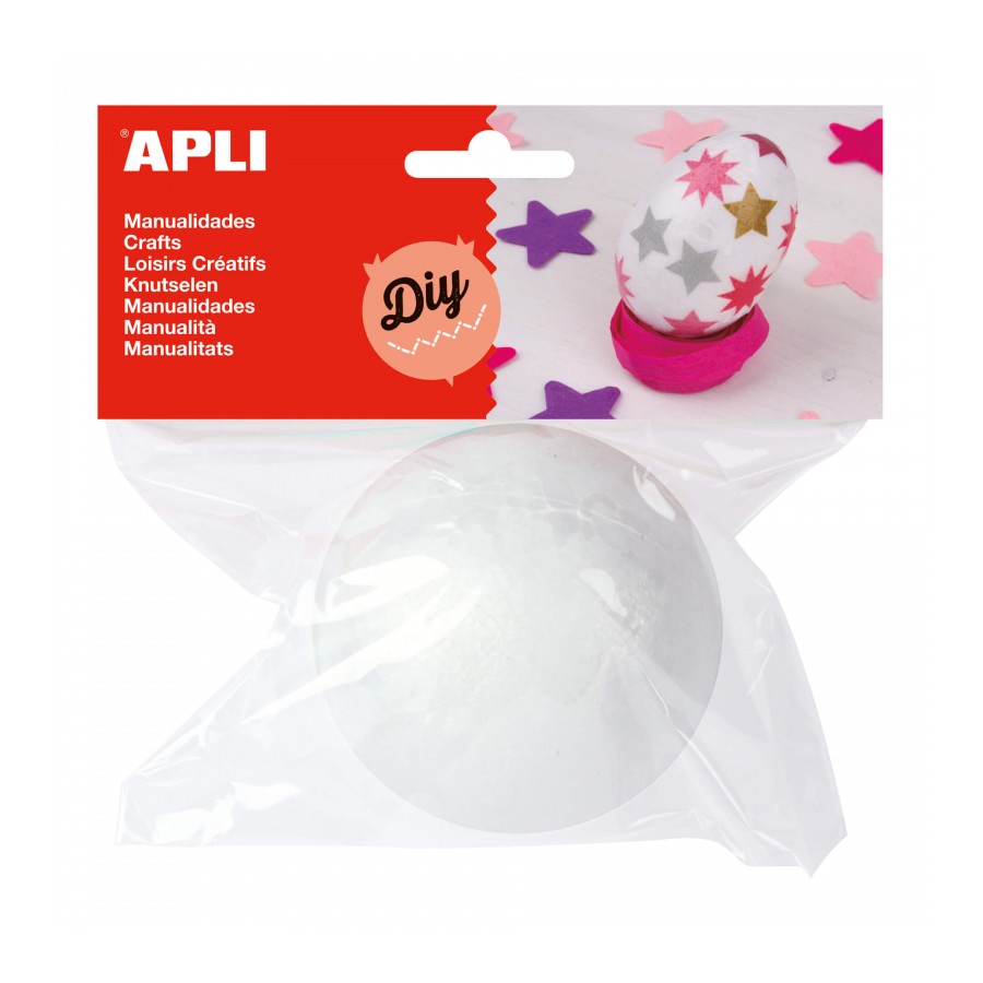 Apli Boule Porexpan Ø80mm, Blanche